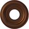 Ekena Millwork Traditional PVC Medallion (Canopies up to 5 1/2"), 10"OD x 3 1/2"ID x 1 1/8"P, Metallic Dark Copper CMP10TRCDC - alternate 1